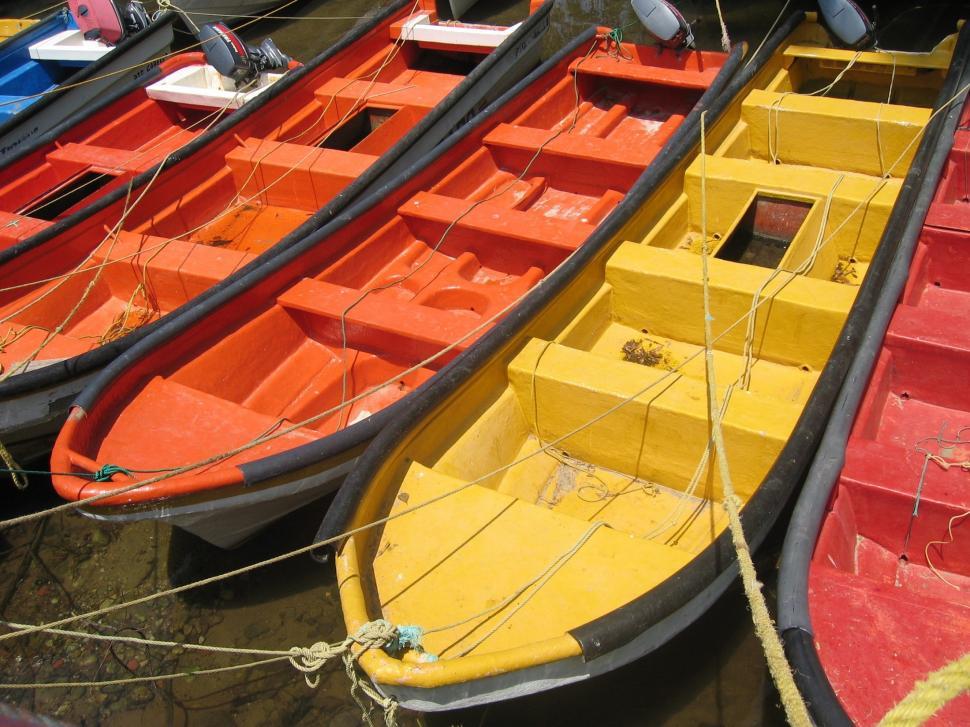 Free Image of Boats Tied up to Dock 