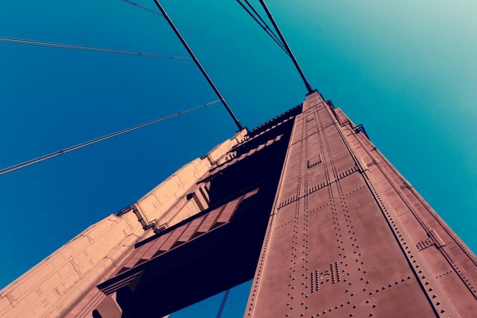Free Image of View of the Top of a Bridge From Below 