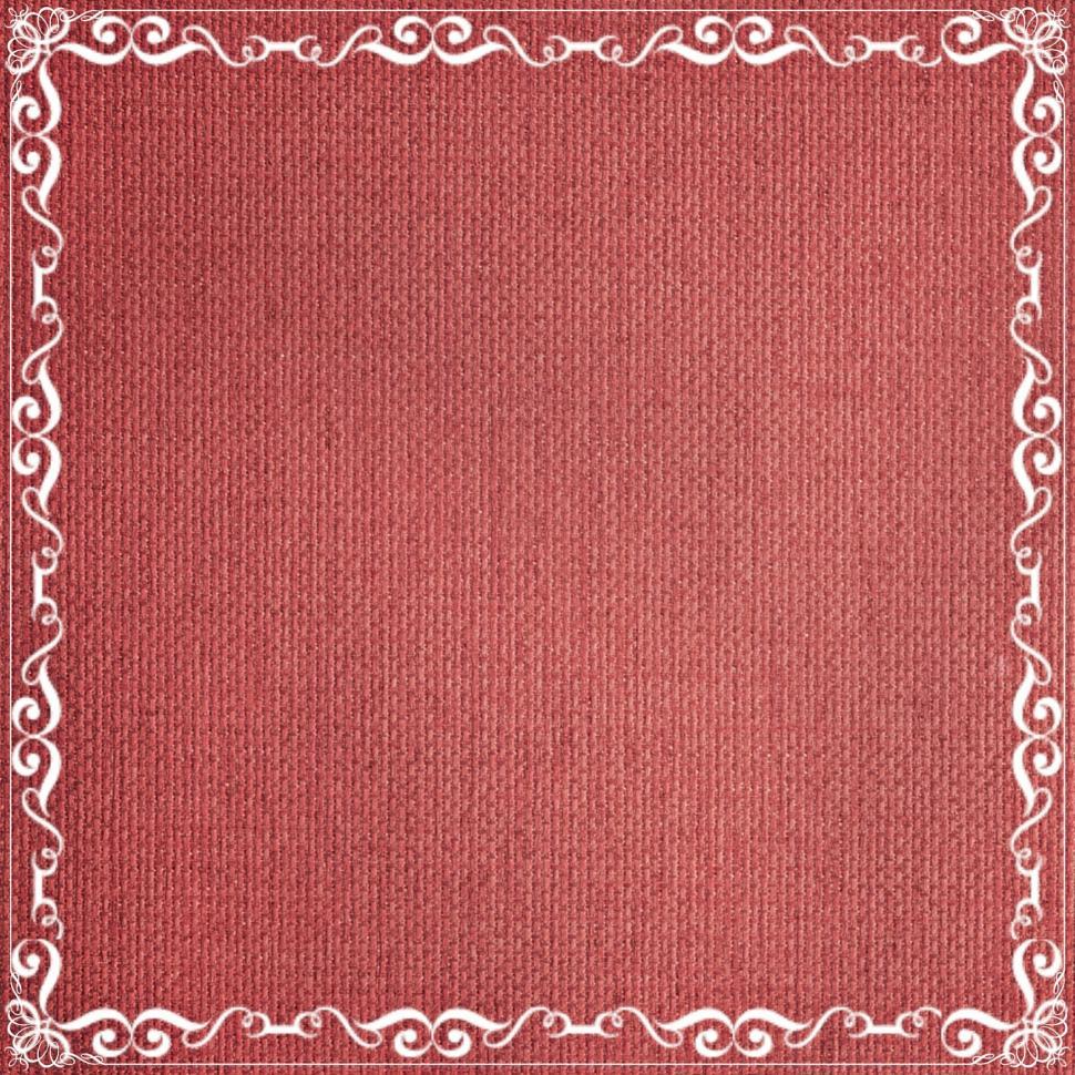 Free Image of Red Area Rug With White Border 
