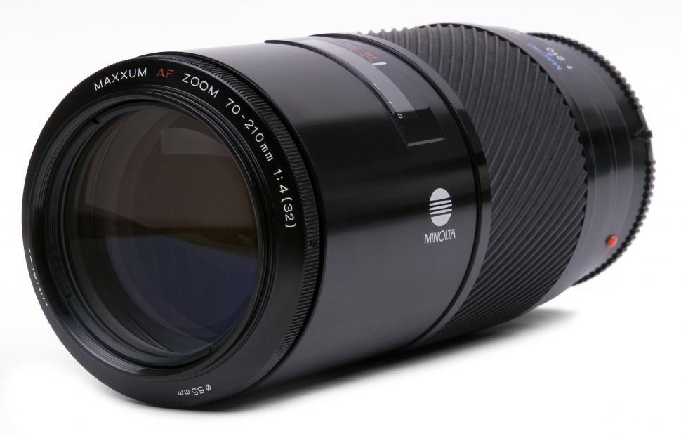 Free Image of Close Up of a Camera Lens on White Background 