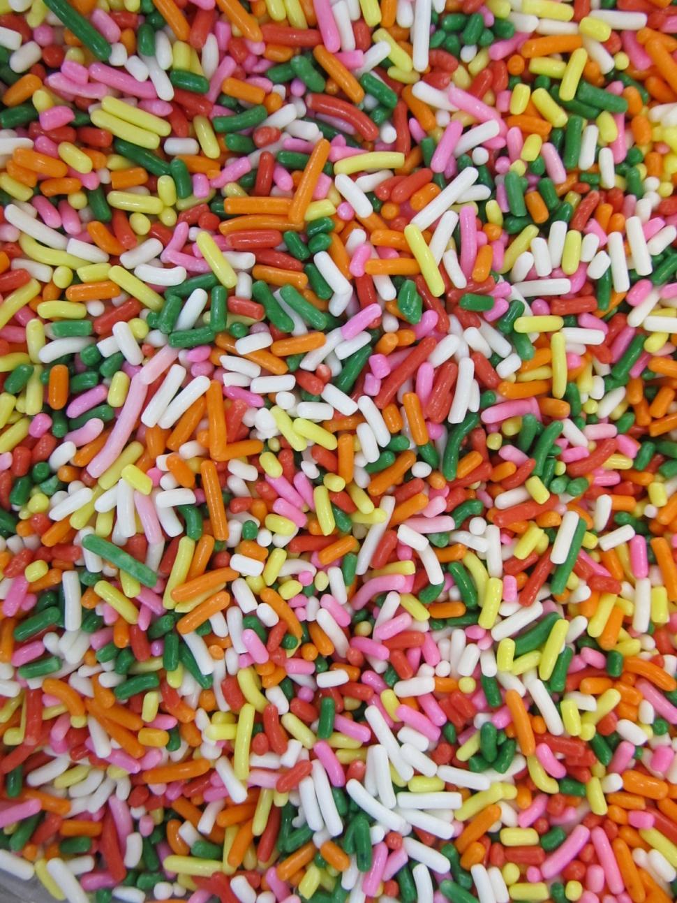 Free Image of A Pile of Sprinkles on a Table 