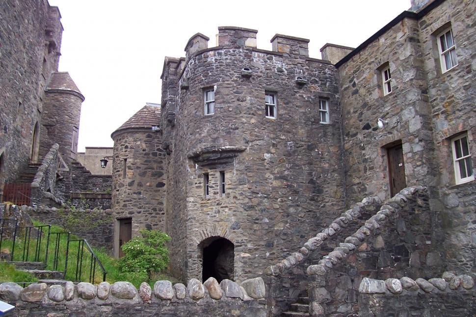 Free Image of Stone Castle With Stairs 