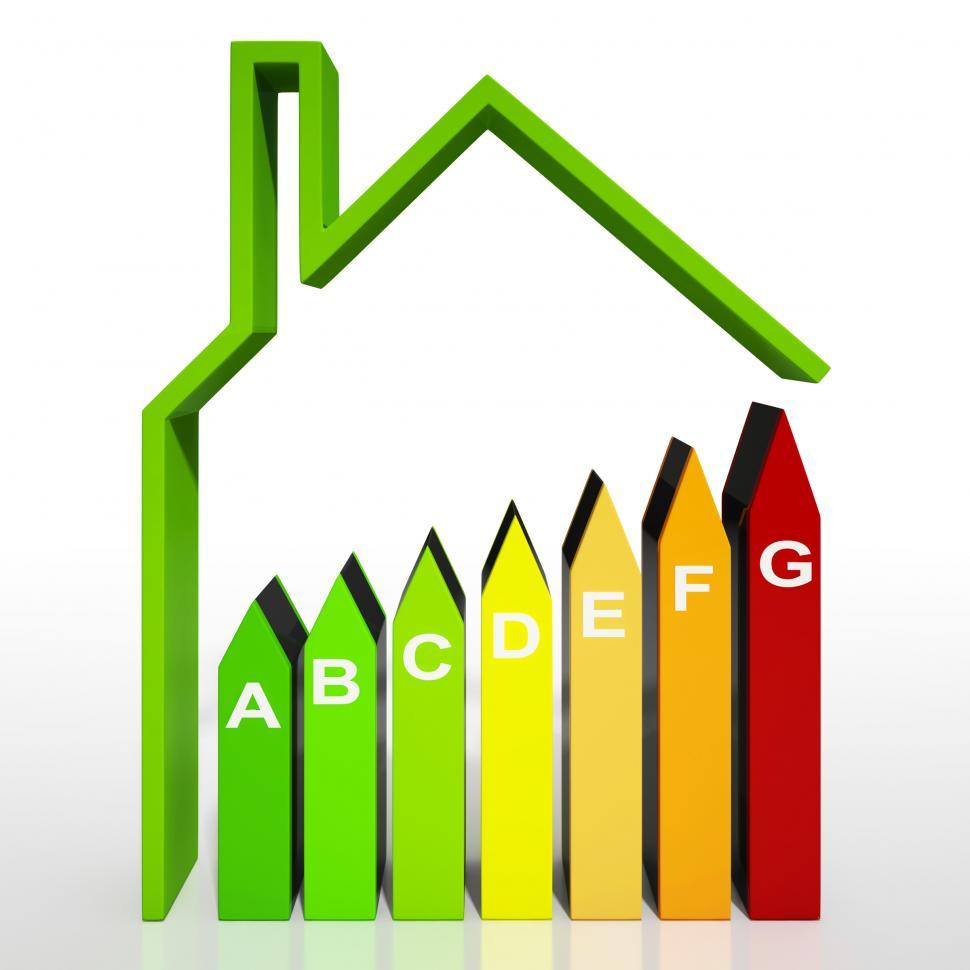 Free Image of Energy Efficiency Rating Diagram Shows Green House 