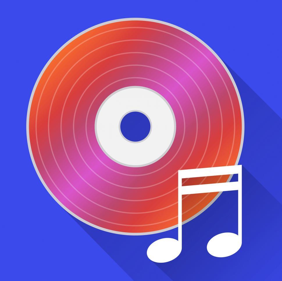 Free Image of Music Disc Represents Cd Player And Audio 