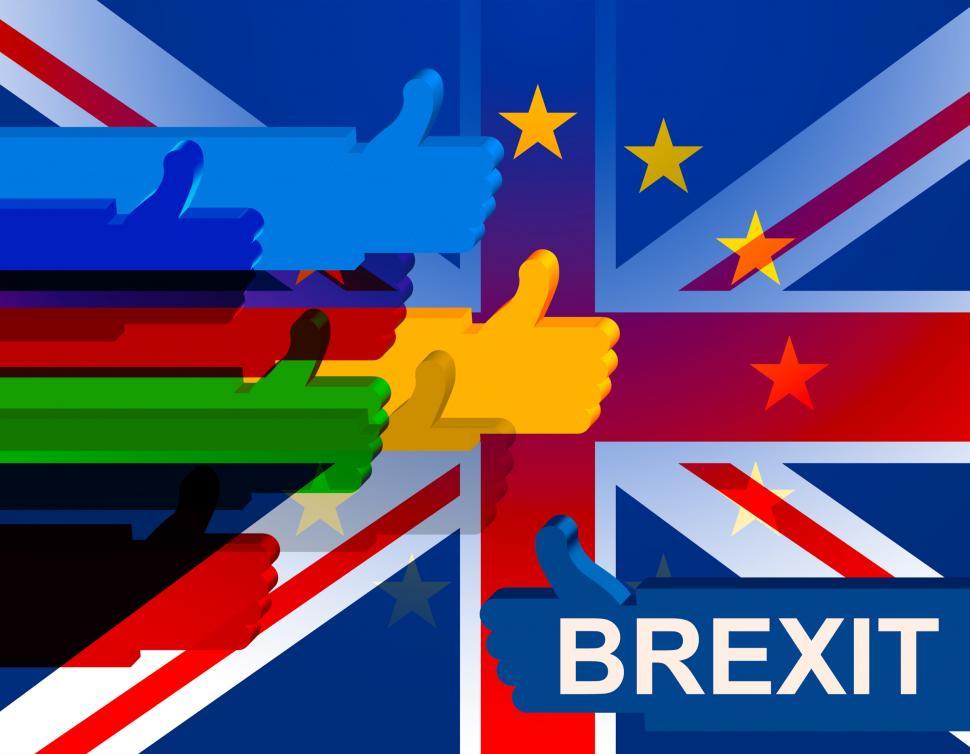 Free Image of Brexit Thumbs Up Means Great Britain And Leave 