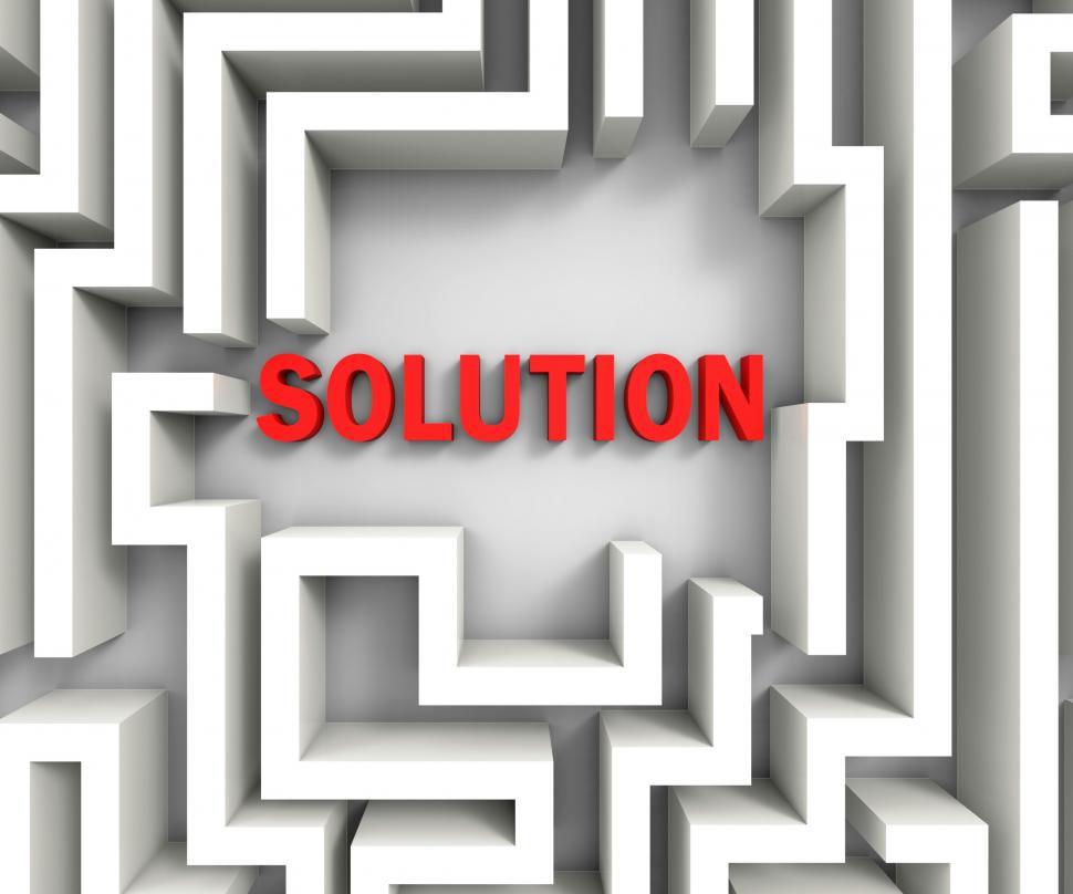 Free Image of Solution In Maze Shows Puzzle Solved 