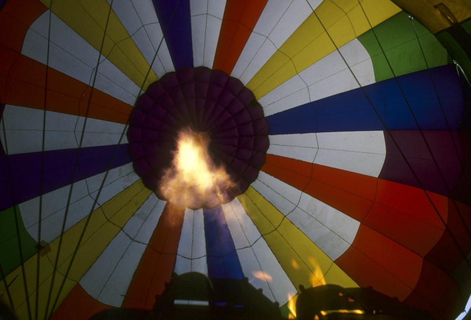 Free Image of inside a hot air balloon 