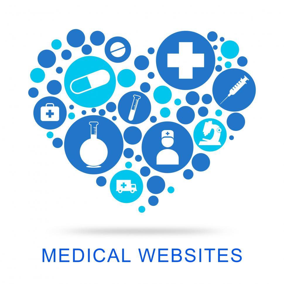 Free Image of Medical Websites Shows Internet Care And Www 