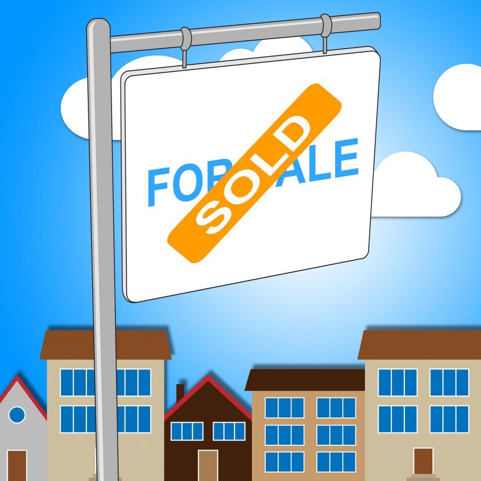 Free Image of House Sold Indicates Sale Residential And Building 