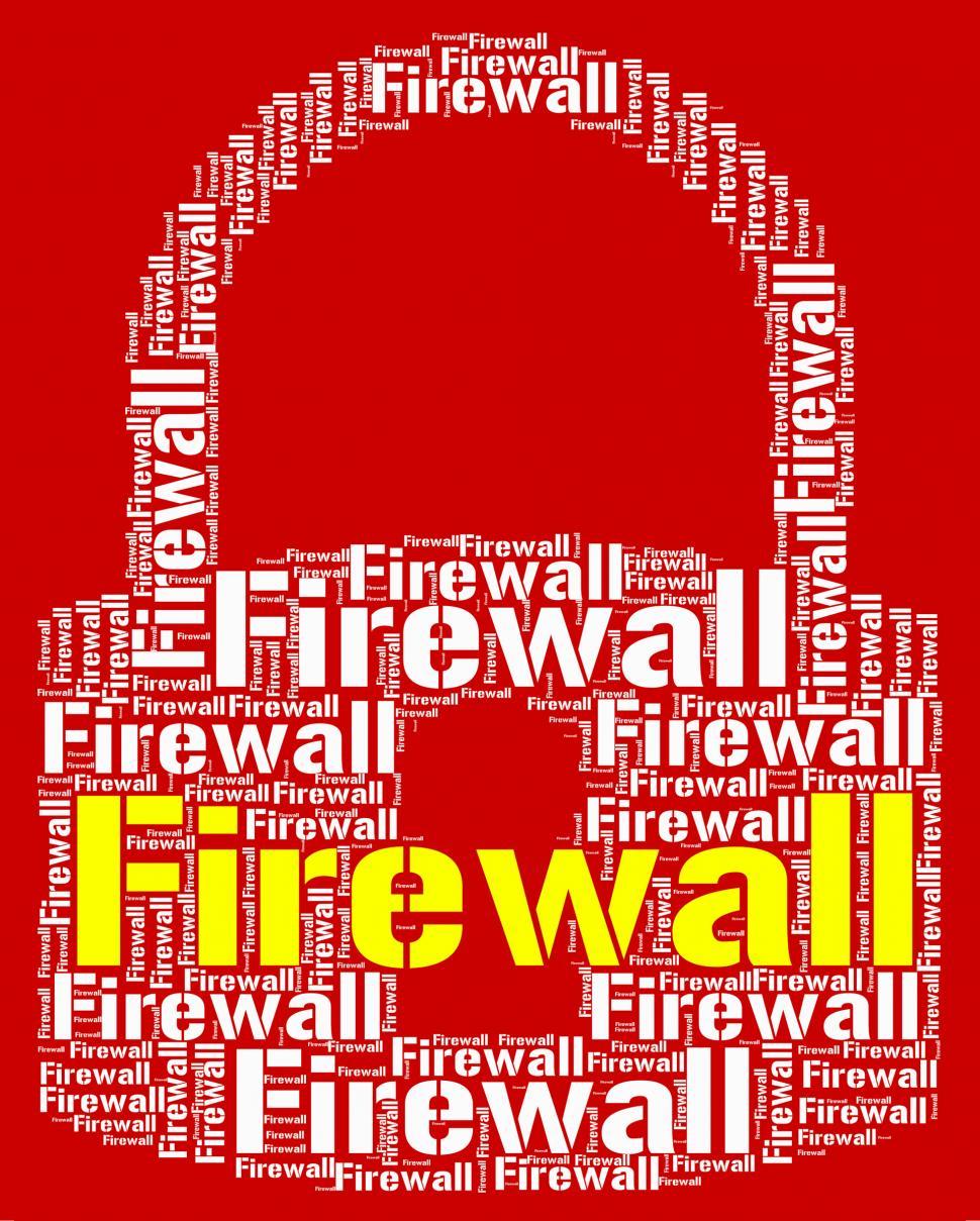 Free Image of Firewall Lock Means No Access And Defence 