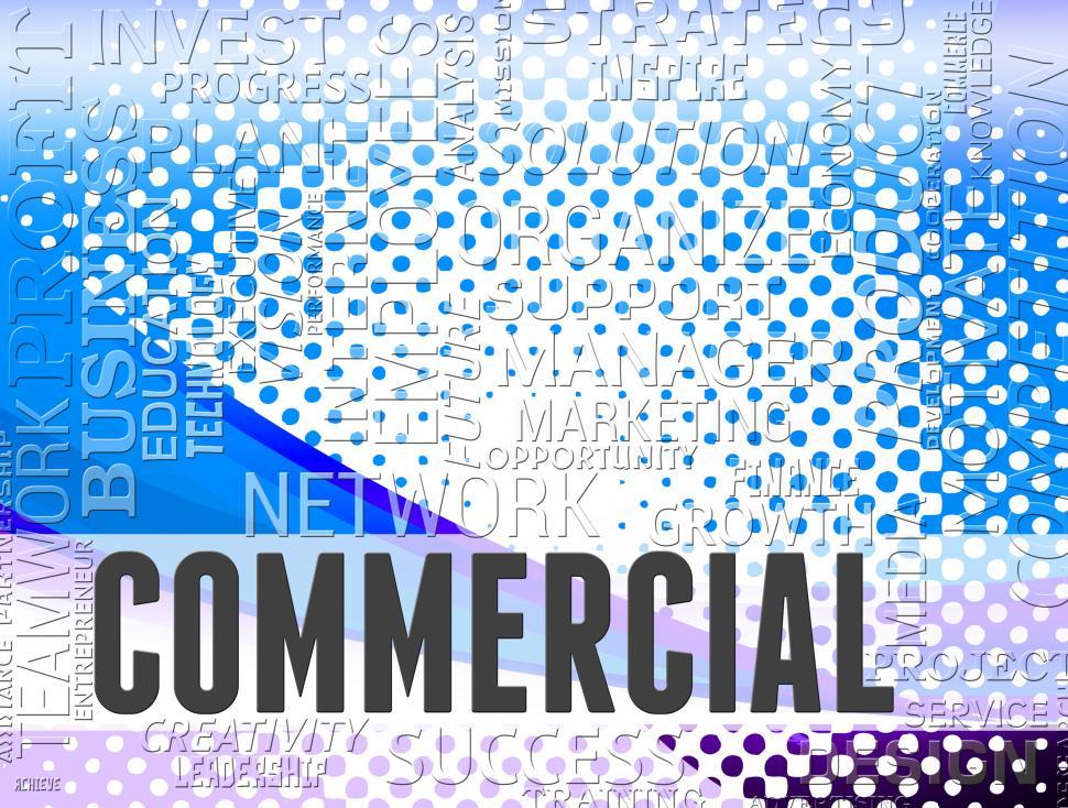 Free Image of Commercial Words Represent Business Purchases And Trading 