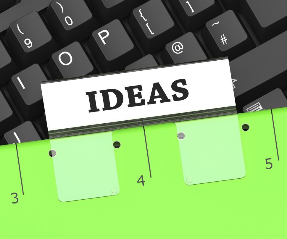 Free Image of Ideas File Indicates Thoughts Document And Creative 3d Rendering 