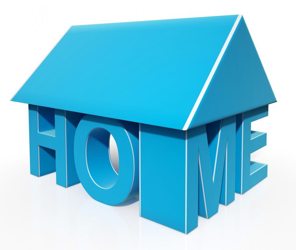Free Image of House Word Icon Showing House For Sale 