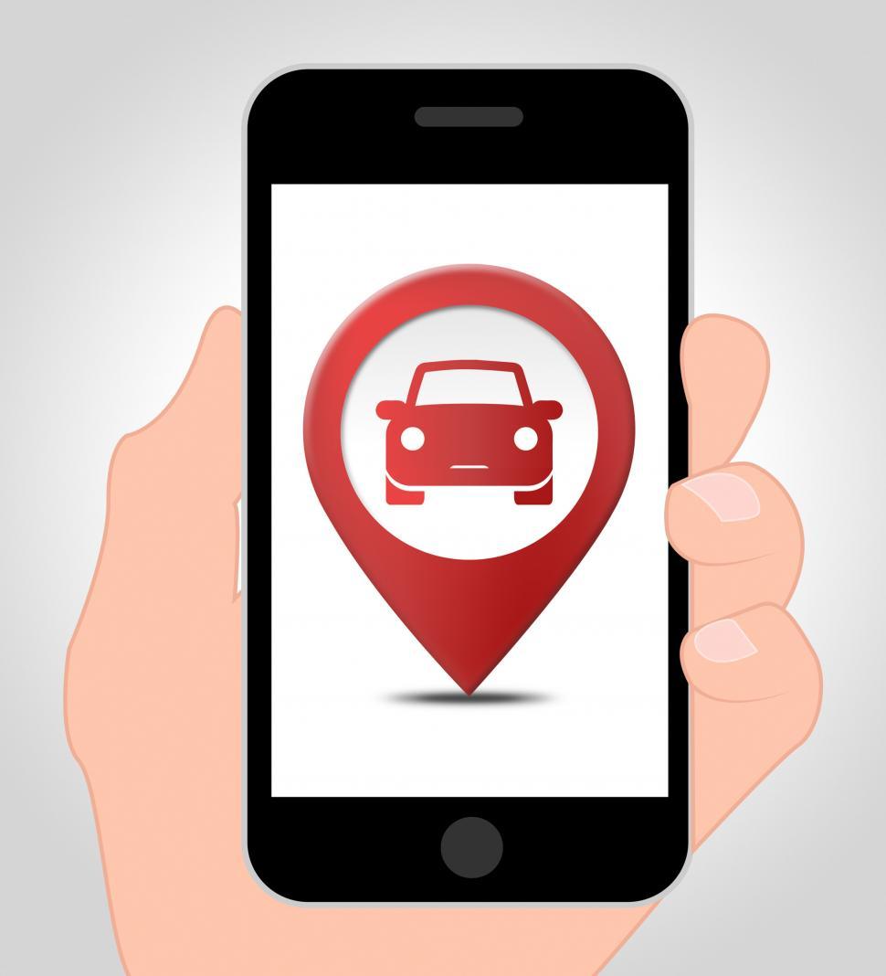 Free Image of Car Location Online Means Drive Place And Www 