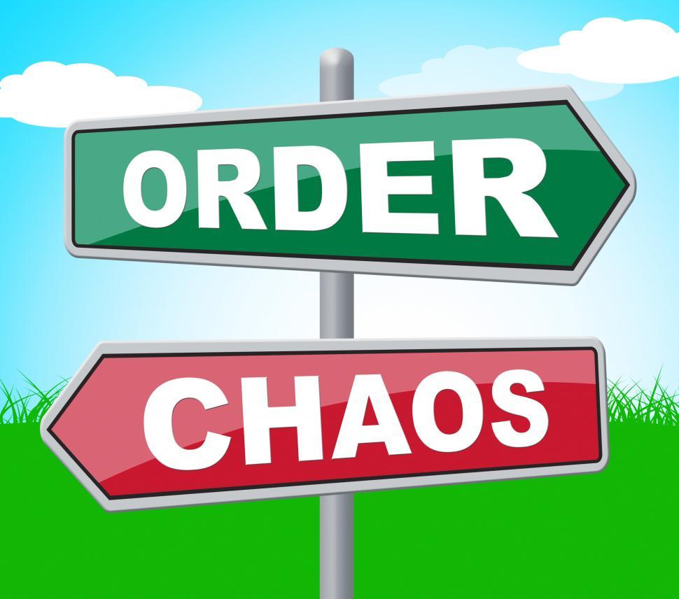 Free Image of Order Chaos Shows Advertisement Havoc And Signboard 