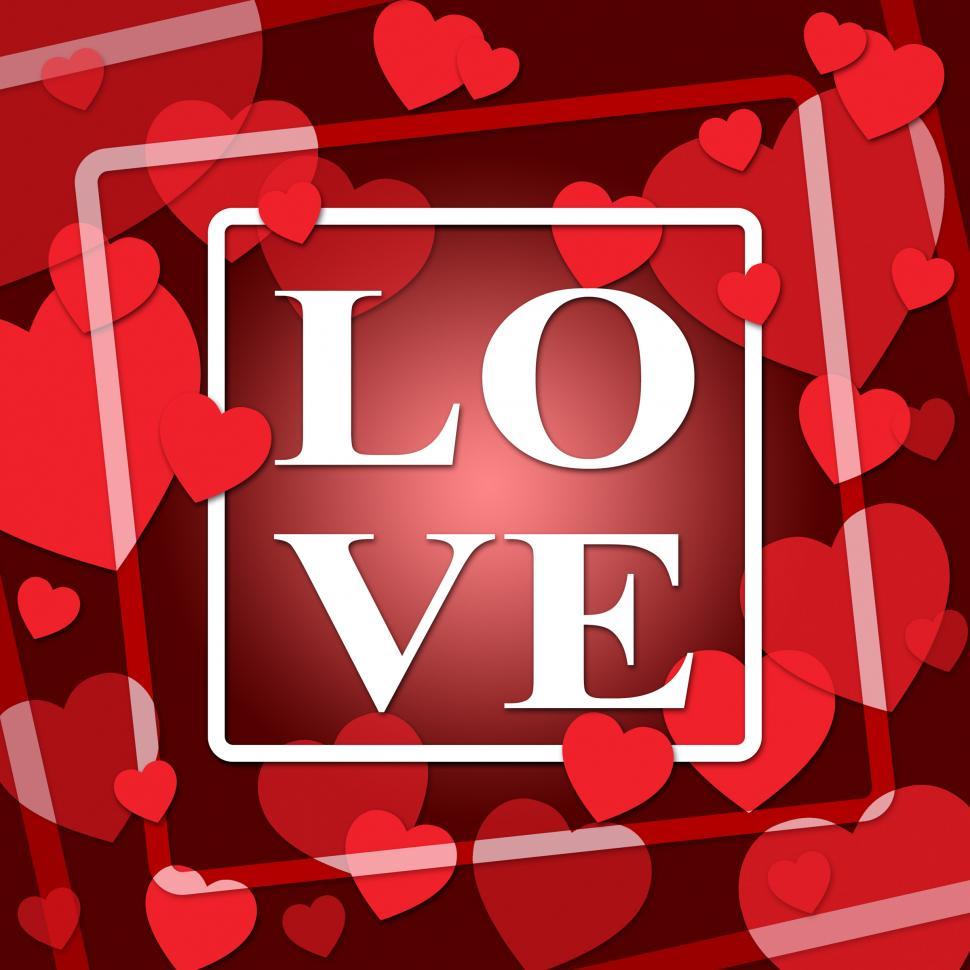 Free Image of Love Hearts Represents Loving Devotion 3d Illustration 