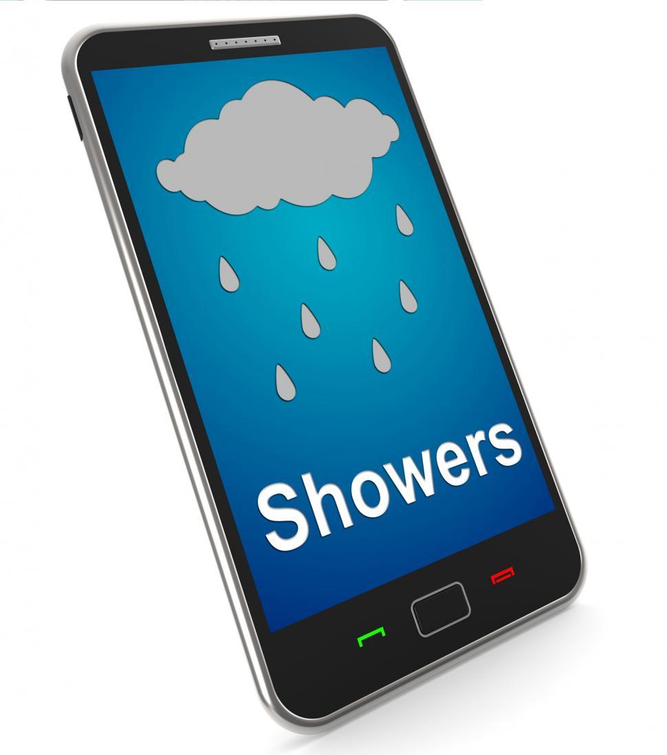 Free Image of Showers On Mobile Means Rain Rainy Weather 