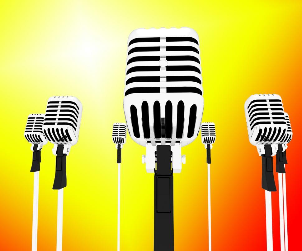 Free Image of Microphones Musical Shows Music Group Songs Or Singing Hits 