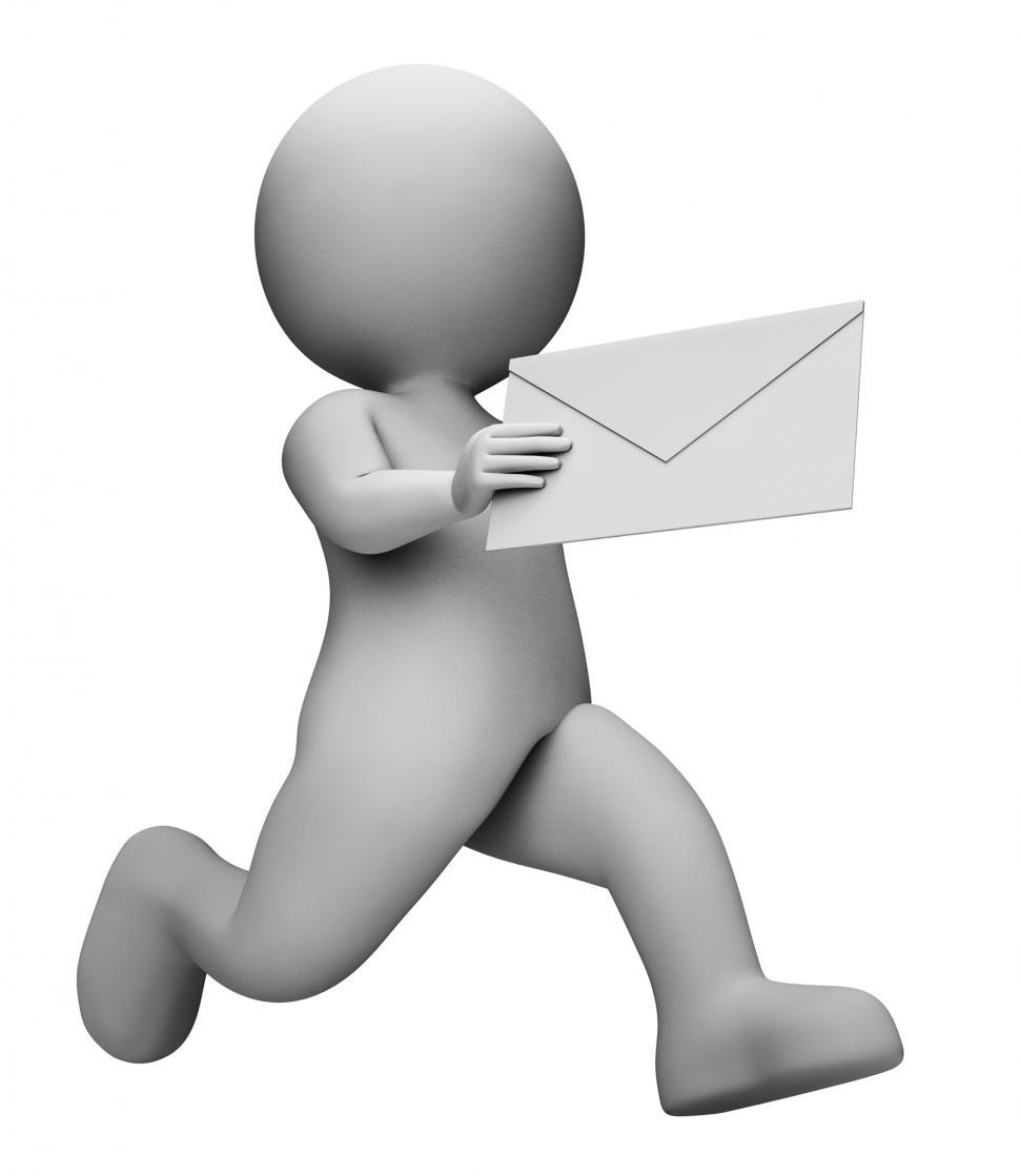 Free Image of Message Letter Represents Communication Envelope And Mailing 3d  