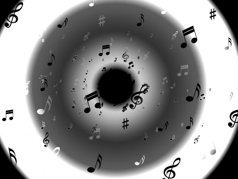Free Image of Musical Notes Background Shows Abstract Art And Melodies 