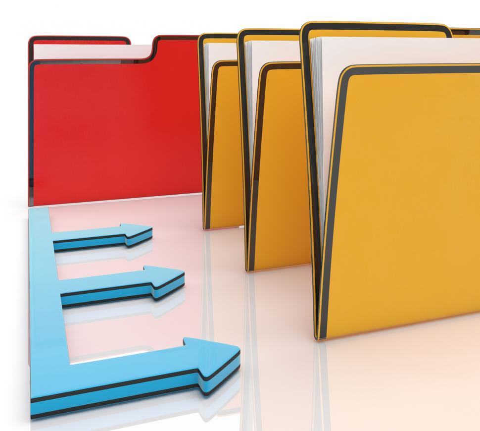 Free Image of Folders Or Files Shows Administration And Organized 