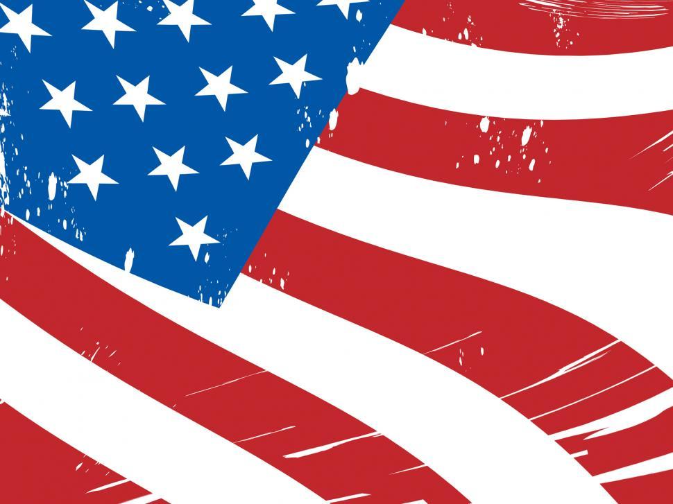 Free Image of American Flag Background Means Freedom Government And Military 