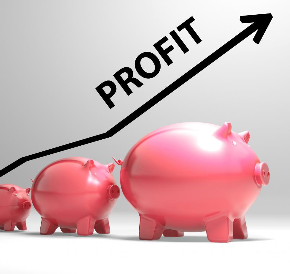 Free Image of Profit Arrow Shows Sales And Earnings Projection 