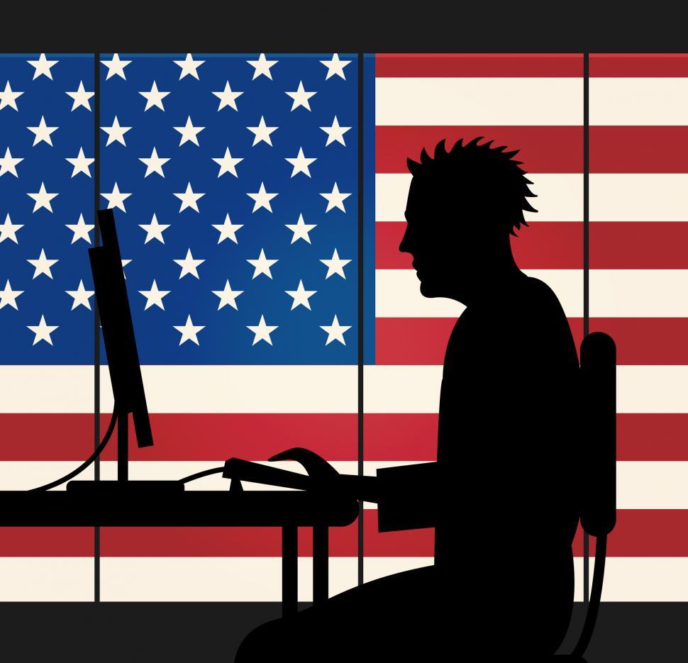 Free Image of Usa Internet Indicates Web Site And Americas 