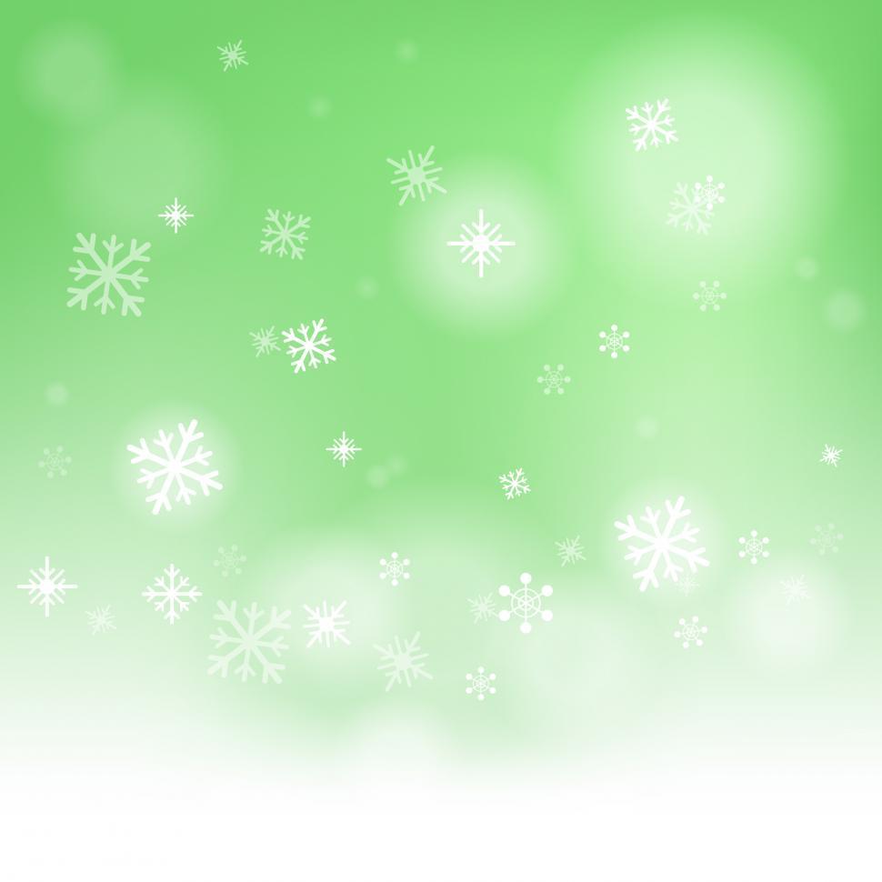 Free Image of Snow Flakes Background Shows Snow Falling Or Wintertime 