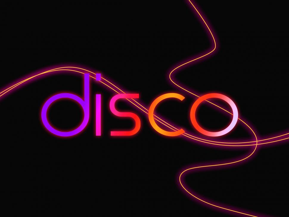 Free Image of Groovy Disco Means Dancing Party And Music 