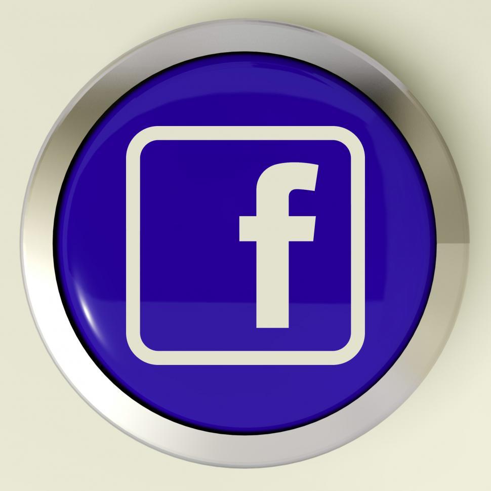 Free Image of Facebook Button Means Connect To Face Book 