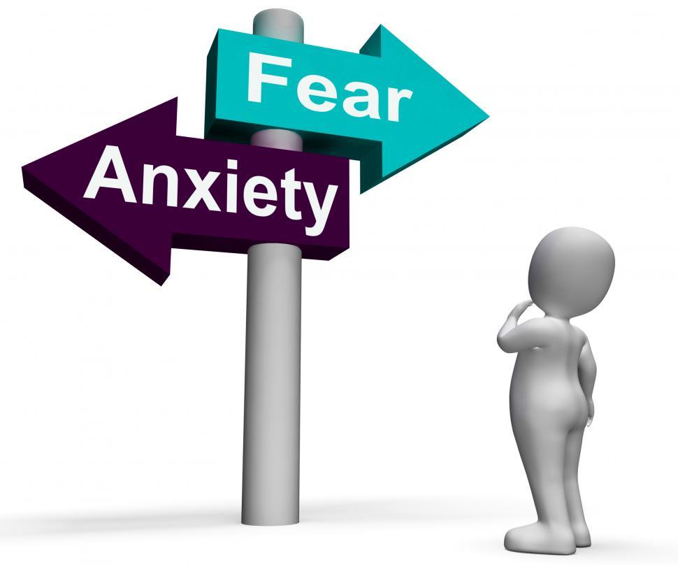 Free Image of Fear Anxiety Signpost Shows Fears And Panic 