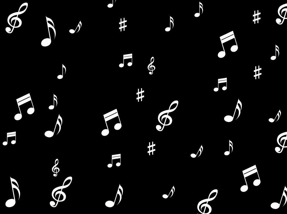 Free Image of Musical Notes Background Means Melodies Sounds And Notes 