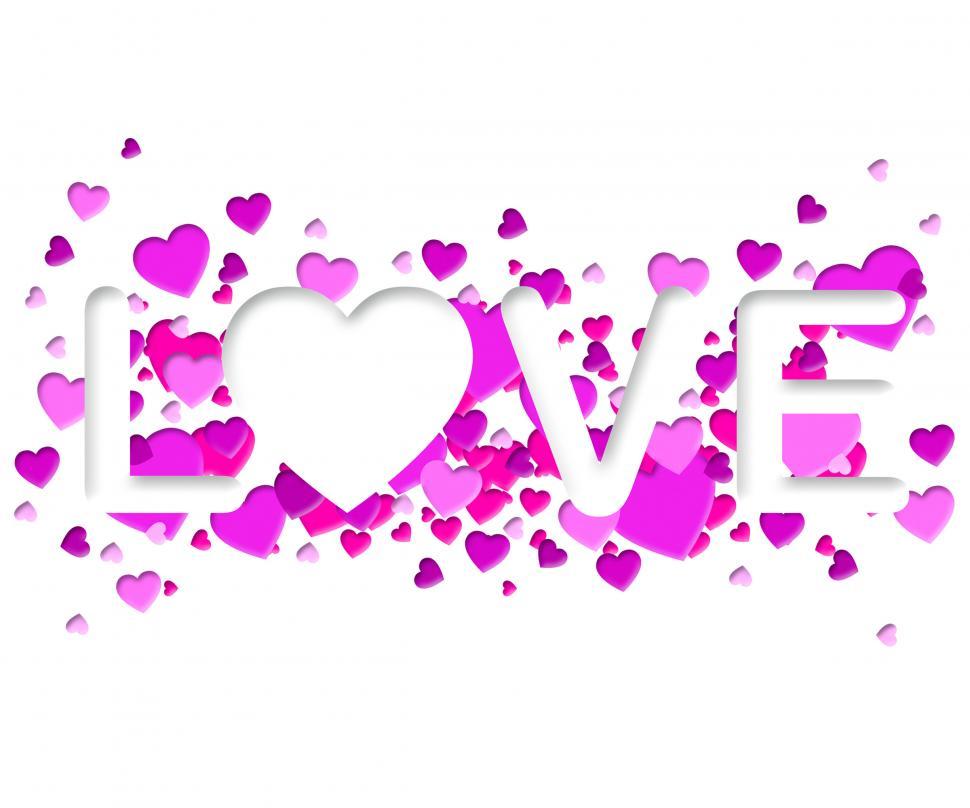Free Image of Love Word Represents Fondness Devotion And Romance 