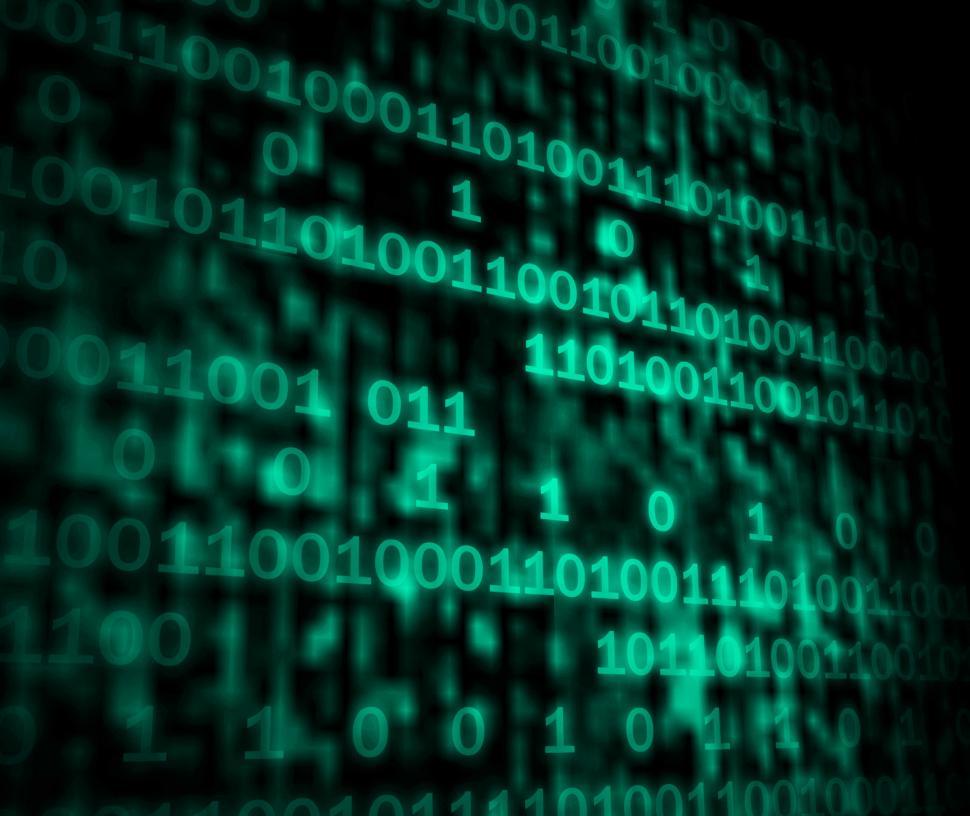 Free Image of Matrix Code Copyspace Shows Digital Numbers Programming Backgrou 