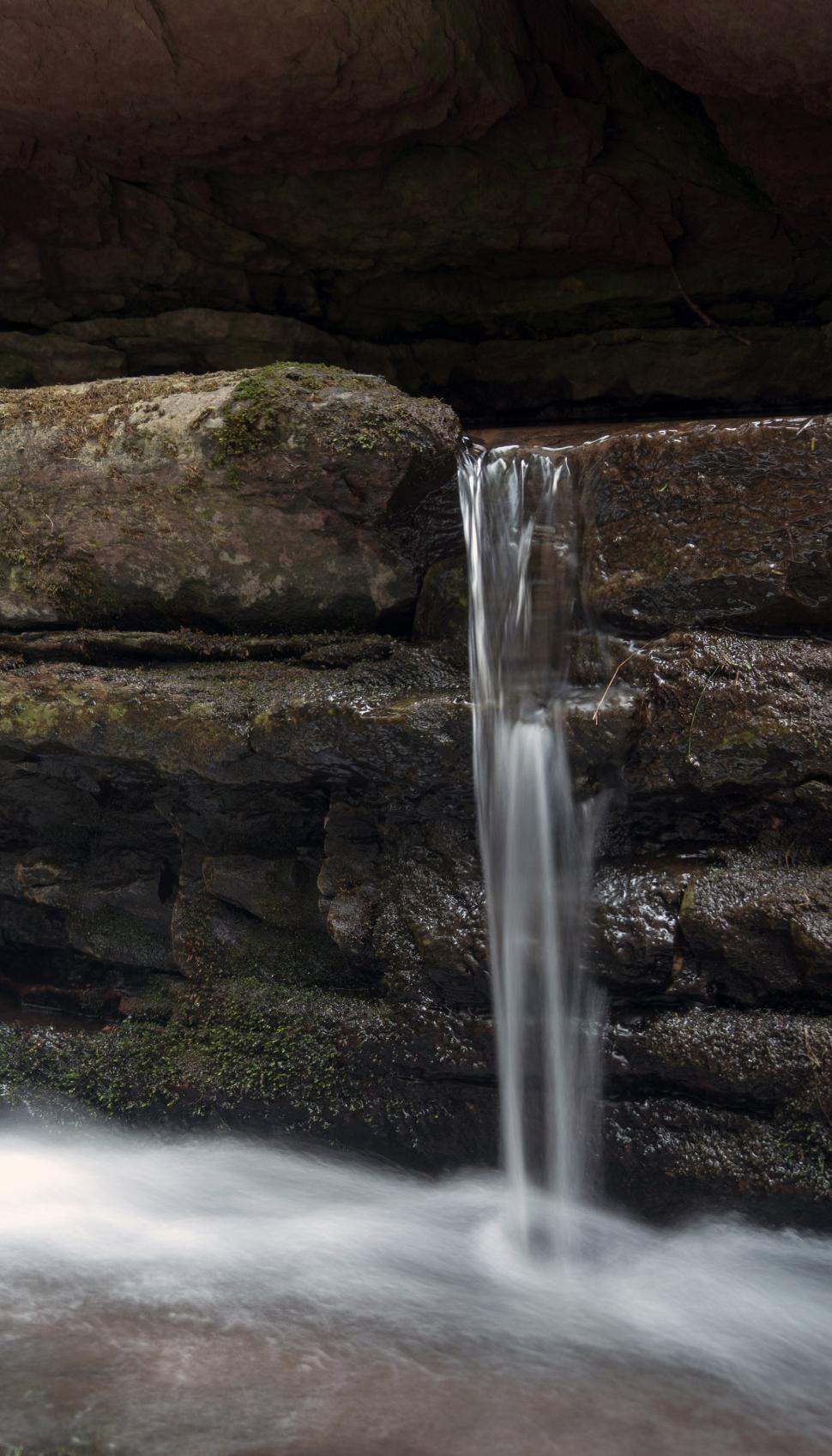 Free Image of Small waterfall at Van Campens Glen 