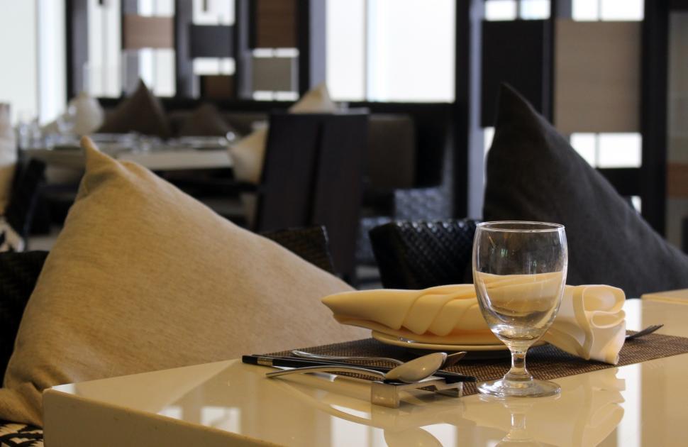 Free Image of Table Set for Meal in a Modern Restaurant  