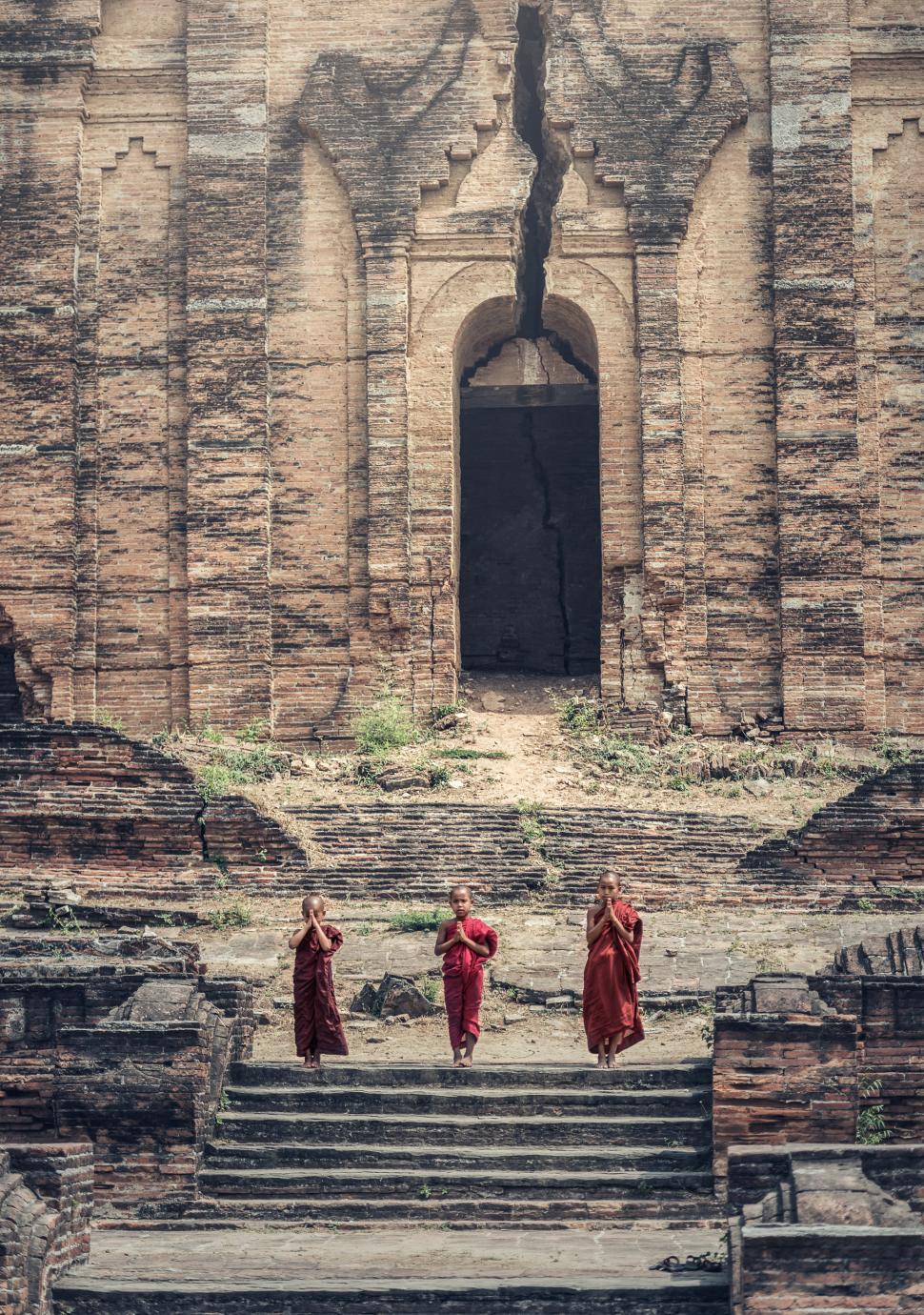 Free Image of Three Monks 