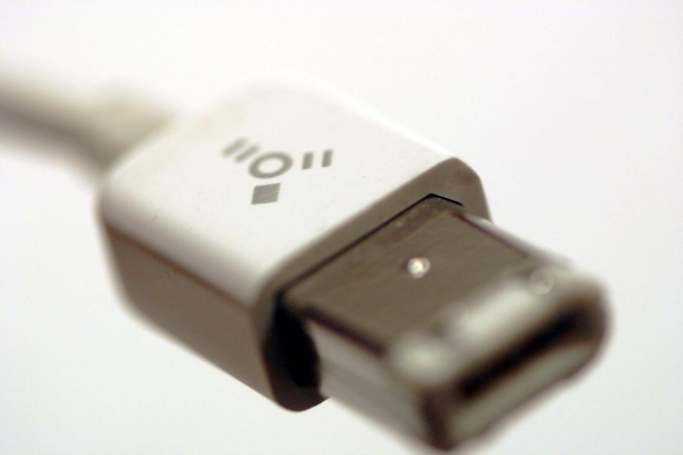 Free Image of Close Up View of a USB Cable 