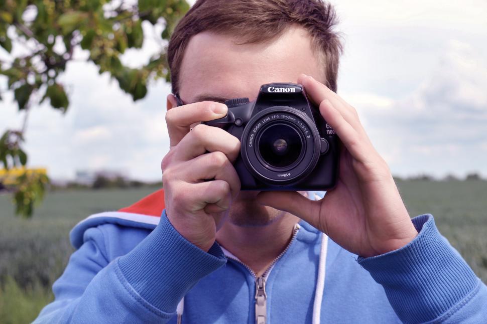 Free Image of Man Capturing Self-Portrait With Camera 