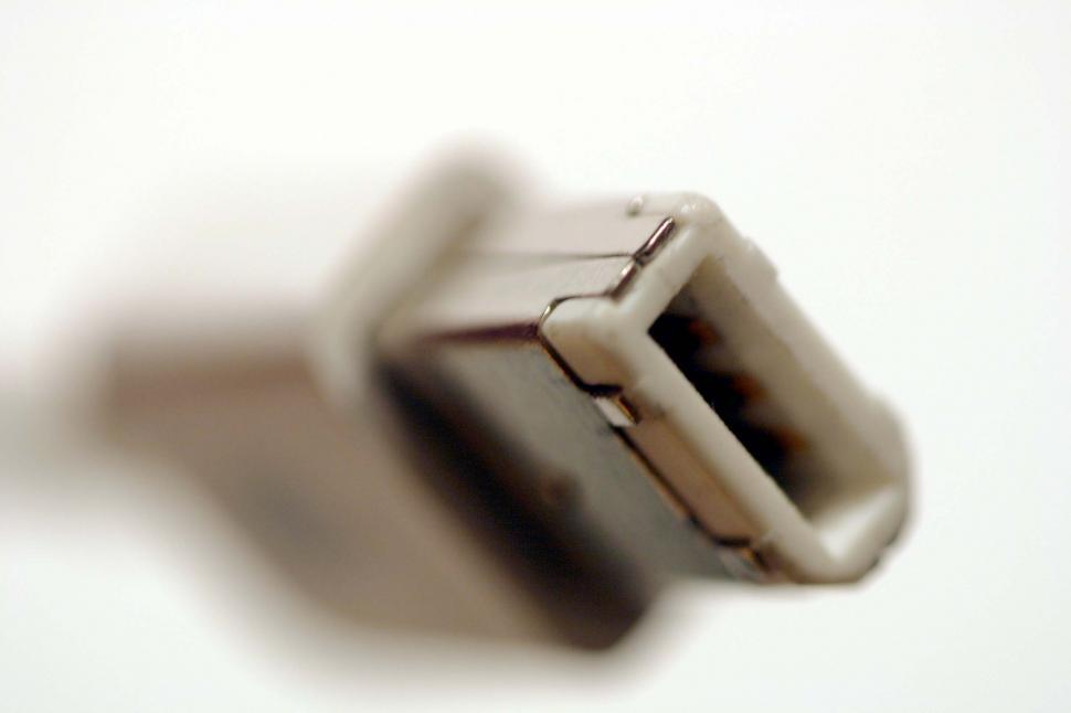 Free Image of computer connector cable firewire plug macro technology electronics information end tip connection 