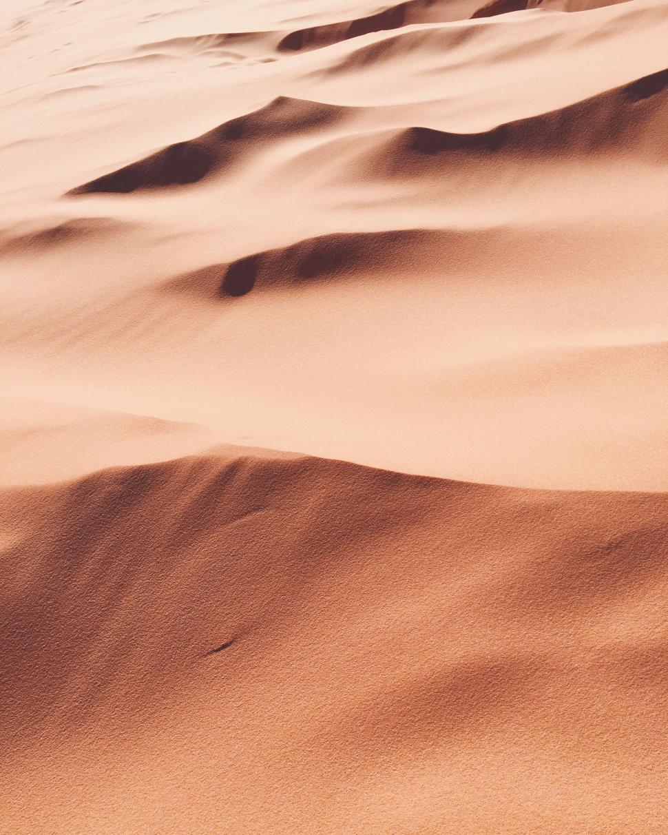 Free Image of Sand Blowing in the Wind in Desert Landscape 
