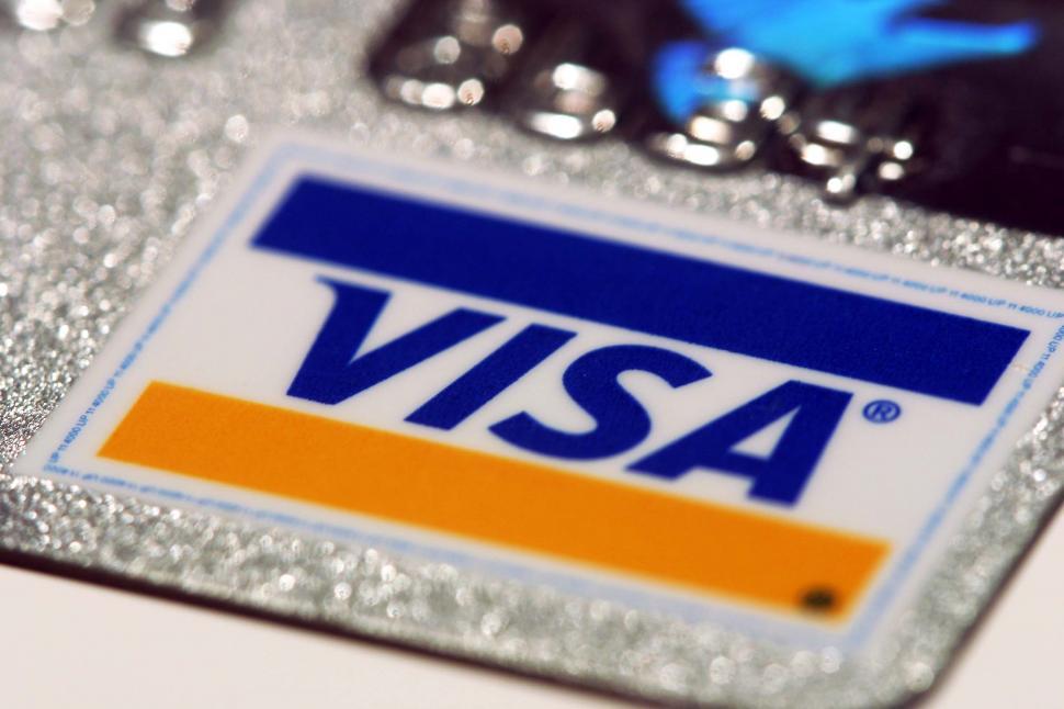 Free Image of credit cards visa logo money loan commerce spend shopping buy plastic debit debt 