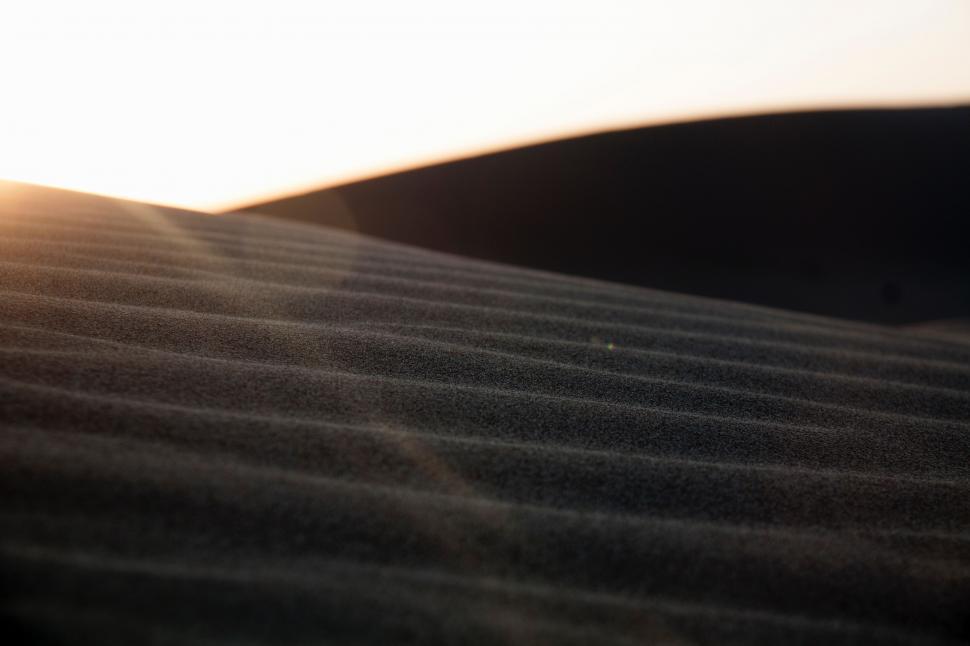 Free Image of Blurry Photo of Sand Dunes in the Desert 