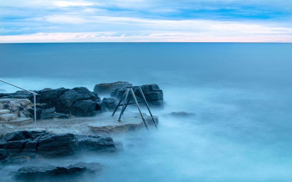 Free Image of Jetty in the Ocean Long Exposure Shot 