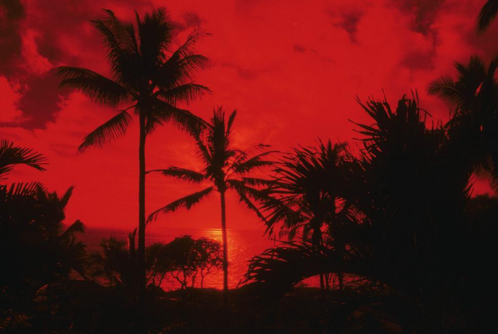 Free Image of island sunset 