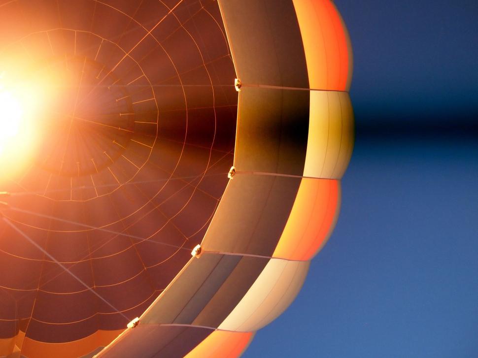 Free Image of Close Up of a Hot Air Balloon Floating in the Sky 