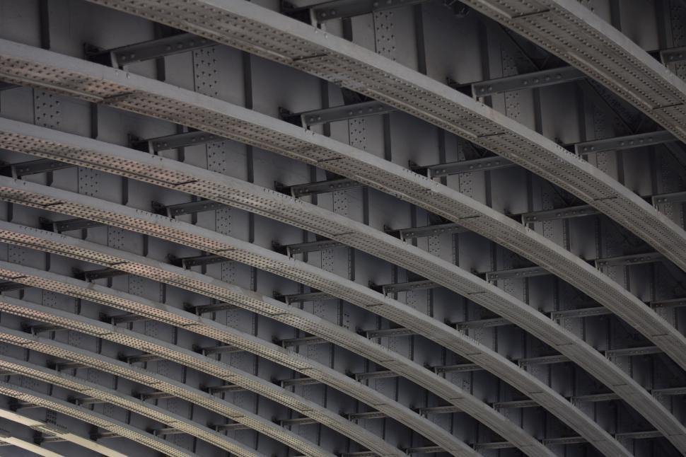 Free Image of Intricate Patterns of a Train Station Ceiling 