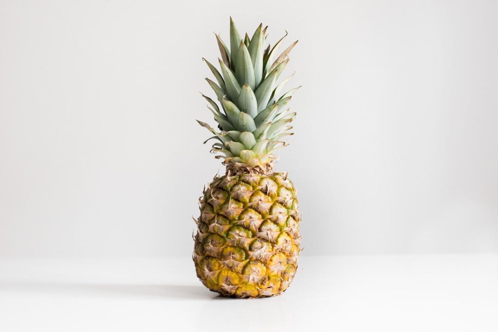 Free Image of Pineapple on White Table 