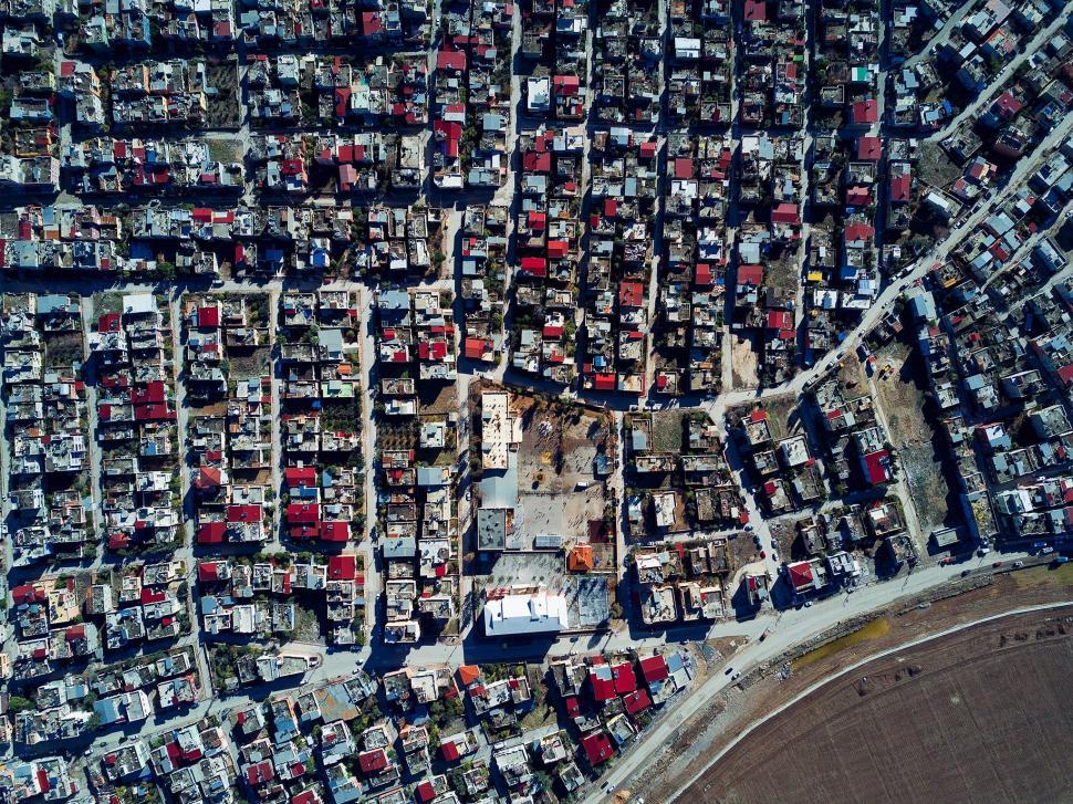 Free Image of Aerial View of Residential Area in Urban City 